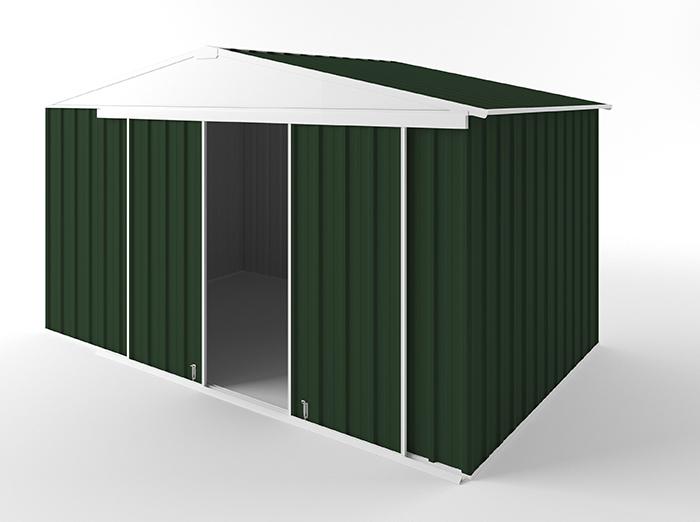 Gable Slider Garden Shed 3.75m (w) x 2.25m (d) Standard - 2.18m Caulfield Green Colour