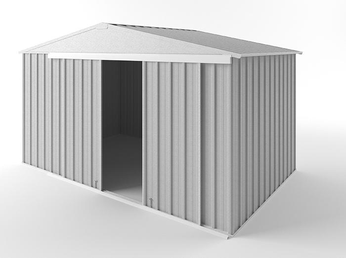 Gable Slider Garden Shed 3.75m (w) x 2.25m (d) Standard - 2.18m Zinc Colour