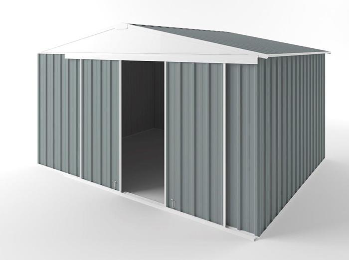 Gable Slider Garden Shed 3.75m (w) x 3.00m (d)x 2.18m (h)  Armour Grey Colour