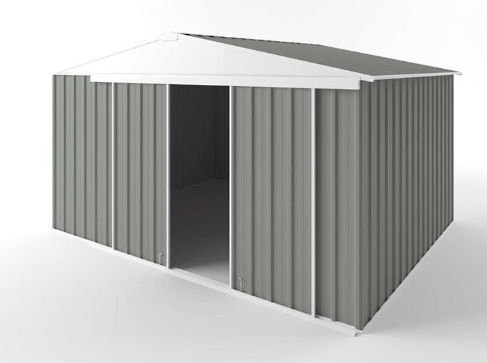 Gable Slider Garden Shed 3.75m (w) x 3.00m (d) Standard - 2.18m Bush Smoke Colour