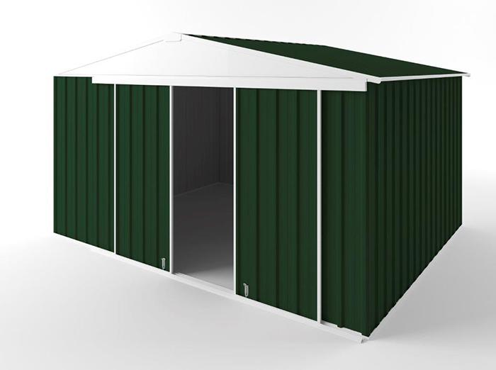 Gable Slider Garden Shed 3.75m (w) x 3.00m (d)x 2.18m (h)  Caulfield Green Colour