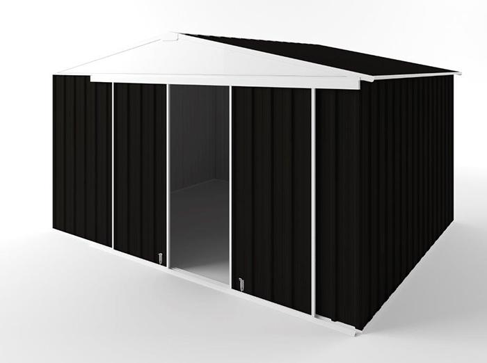 Gable Slider Garden Shed 3.75m (w) x 3.00m (d)x 2.18m (h)  Ebony Colour
