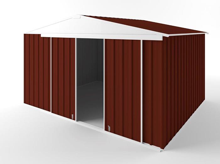 Gable Slider Garden Shed 3.75m (w) x 3.00m (d) Standard - 2.18m Heritage Red Colour
