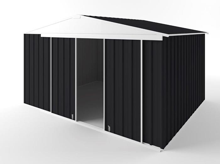 Gable Slider Garden Shed 3.75m (w) x 3.00m (d)x 2.18m (h)  Monument Colour