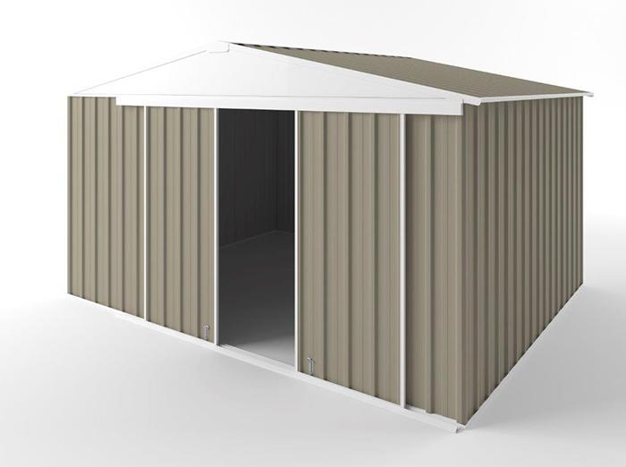 Gable Slider Garden Shed 3.75m (w) x 3.00m (d)x 2.18m (h)  Stone Colour