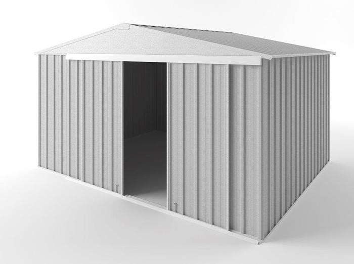 Gable Slider Garden Shed 3.75m (w) x 3.00m (d)x 2.18m (h)  Zinc Colour