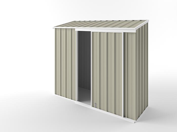Narrow Slider Garden Shed 2.25m (w) x 0.78m (d)x 1.95m (h)  Merino Colour