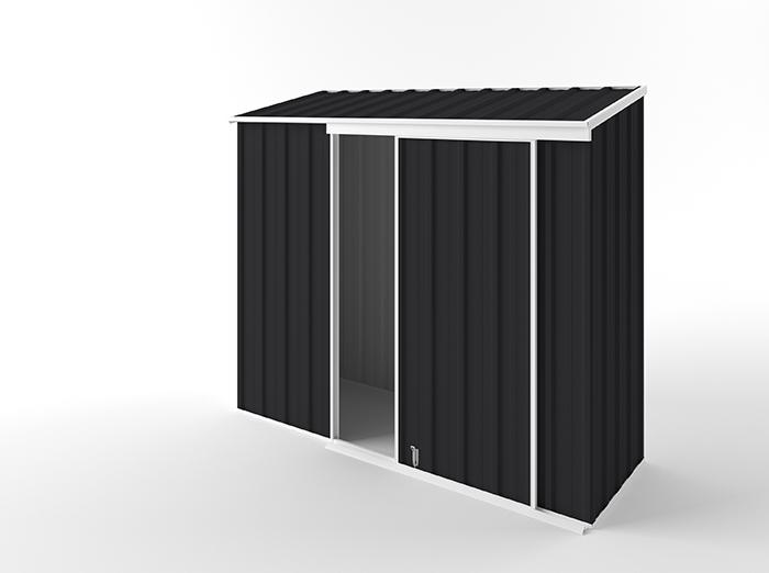 Narrow Slider Garden Shed 2.25m (w) x 0.78m (d)x 1.95m (h)  Monument Colour