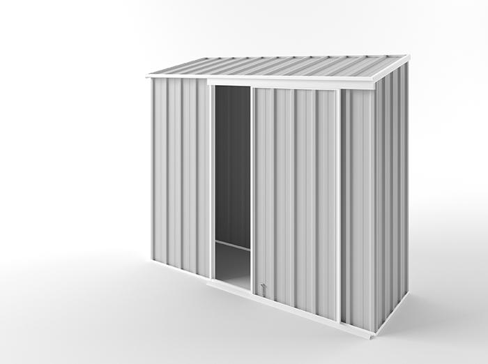 Narrow Slider Garden Shed 2.25m (w) x 0.78m (d)x 1.95m (h)  Off White Colour