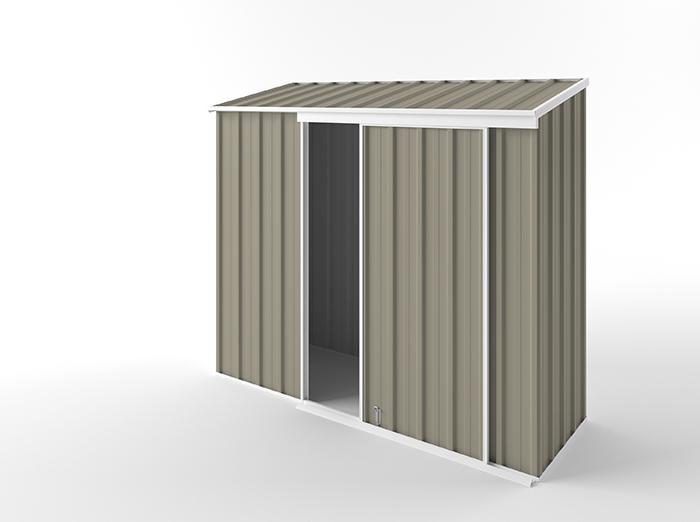 Narrow Slider Garden Shed 2.25m (w) x 0.78m (d) Standard - 1.95m Stone Colour