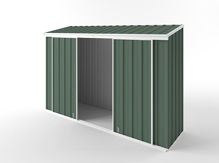 Narrow Slider Garden Shed 3.00m (w) x 0.78m (d)x 1.95m (h)  Rivergum Colour