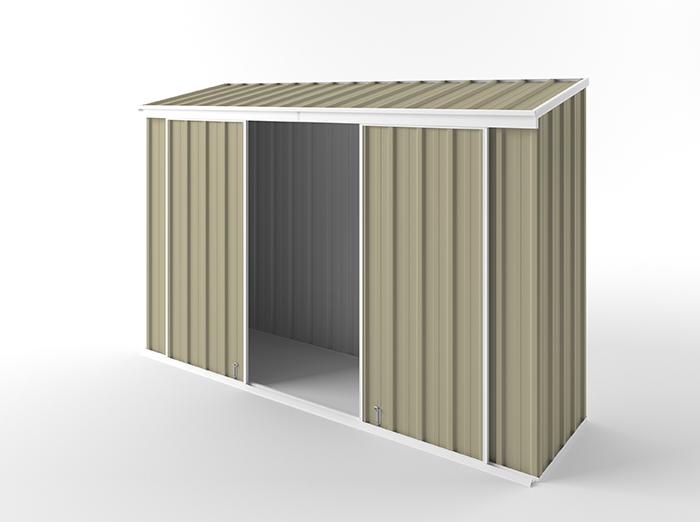 Narrow Slider Garden Shed 3.00m (w) x 0.78m (d)x 1.95m (h)  Wheat Colour